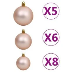 VidaXL Corner Artificial Christmas Tree LEDs&Ball Set White 180 Cm PVC -VIDAXL DECOR SHOP image 10 3077959