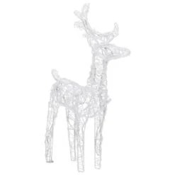 VidaXL Reindeers & Sleigh Christmas Decoration 240 LEDs Acrylic -VIDAXL DECOR SHOP image 10 3100420