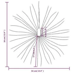 VidaXL Christmas Starburst Lights 140 LEDs 2 Pcs Blue 17 Cm -VIDAXL DECOR SHOP image 10 3190514