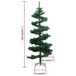 VidaXL Swirl Christmas Tree With Stand And LEDs Green 150 Cm PVC -VIDAXL DECOR SHOP image 10 344650