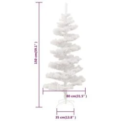 VidaXL Swirl Christmas Tree With Stand And LEDs White 150 Cm PVC 23 VidaXL Swirl Christmas Tree With Stand And LEDs White 150 Cm PVC -VIDAXL DECOR SHOP image 10 344653