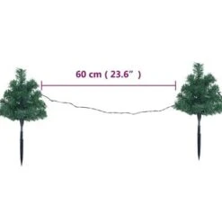 VidaXL Christmas Pathway Trees 6 Pcs With Multicolour LEDs 45 Cm PVC -VIDAXL DECOR SHOP image 10 344659