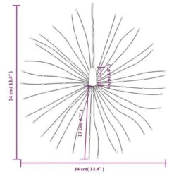 VidaXL Christmas Starburst Lights 140 LEDs 4 Pcs Multicolour 17 Cm 25 VidaXL Christmas Starburst Lights 140 LEDs 4 Pcs Multicolour 17 Cm -VIDAXL DECOR SHOP image 10 356226