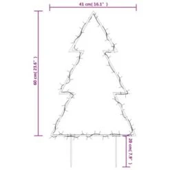 VidaXL Christmas Light Decoration With Spikes Tree 80 LEDs 60 Cm 21 VidaXL Christmas Light Decoration With Spikes Tree 80 LEDs 60 Cm -VIDAXL DECOR SHOP image 10 357719
