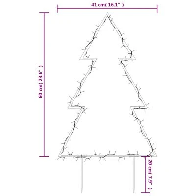 VidaXL Christmas Light Decoration With Spikes Tree 80 LEDs 60 Cm 12 VidaXL Christmas Light Decoration With Spikes Tree 80 LEDs 60 Cm - Image 10