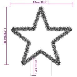 VidaXL Christmas Light Decoration With Spikes Star 115 LEDs 85 Cm -VIDAXL DECOR SHOP image 10 357724