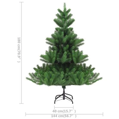 VidaXL Nordmann Fir Artificial Christmas Tree LED&Ball Set Green 180cm 14 VidaXL Nordmann Fir Artificial Christmas Tree LED&Ball Set Green 180cm - Image 12