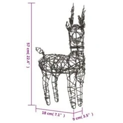 VidaXL Christmas Decoration Reindeers&Sleighs 240 LEDs Warm White Rattan 25 VidaXL Christmas Decoration Reindeers&Sleighs 240 LEDs Warm White Rattan -VIDAXL DECOR SHOP image 12 3200676