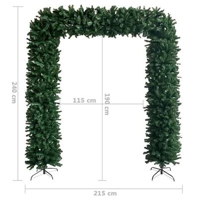 VidaXL Christmas Tree Arch With LEDs&Ball Set Green 240 Cm 17 VidaXL Christmas Tree Arch With LEDs&Ball Set Green 240 Cm - Image 15