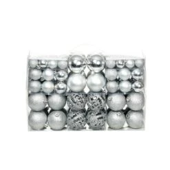 VidaXL Christmas Baubles 100 Pcs Grey 3 / 4 / 6 Cm -VIDAXL DECOR SHOP image 1 245712