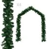 VidaXL Christmas Garlands 4 Pcs Green 270 Cm PVC -VIDAXL DECOR SHOP image 1 284308 1