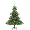 VidaXL Nordmann Fir Artificial Christmas Tree LED&Ball Set Green 150cm -VIDAXL DECOR SHOP image 1 3077559