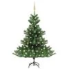 VidaXL Nordmann Fir Artificial Christmas Tree LED&Ball Set Green 120cm -VIDAXL DECOR SHOP image 1 3077644