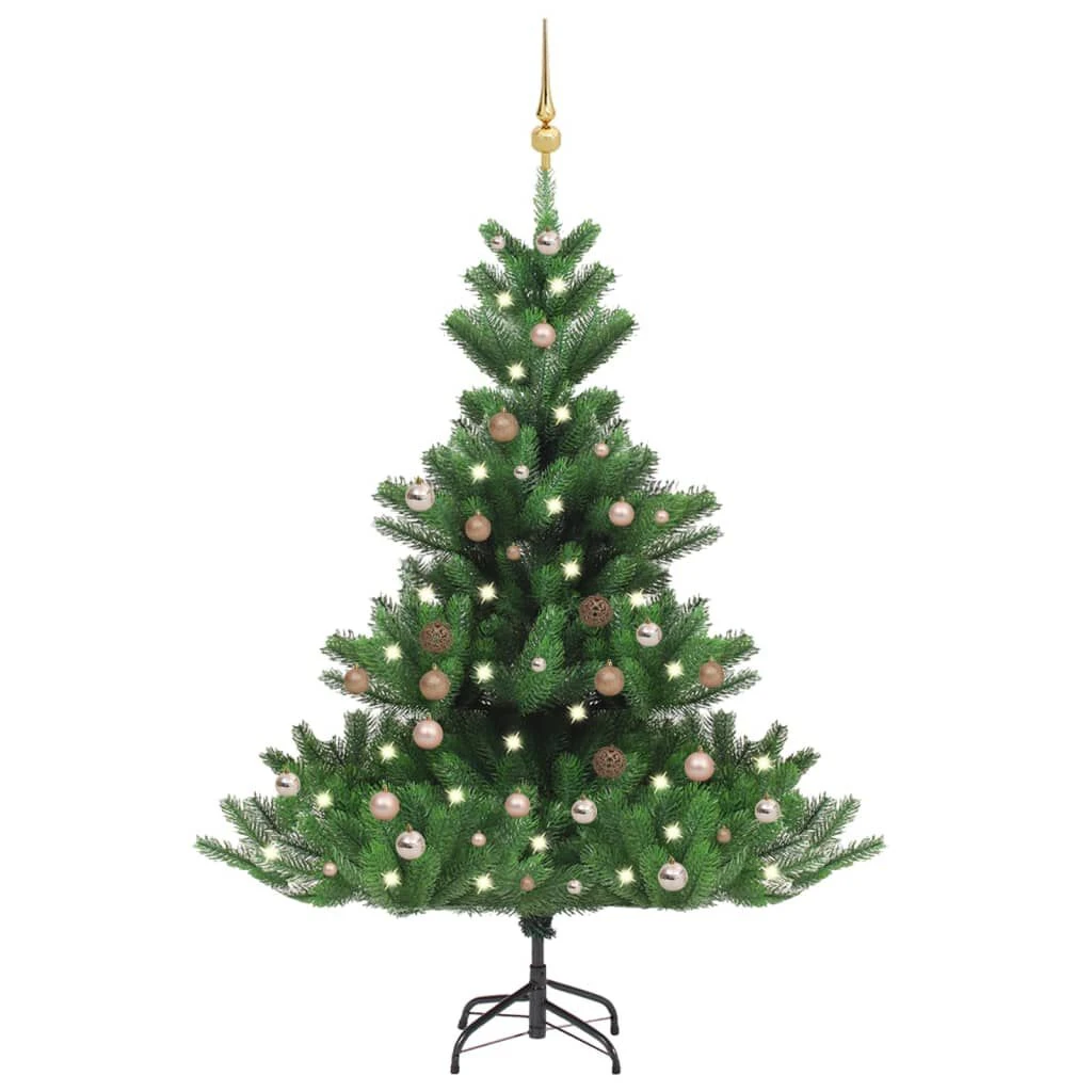 VidaXL Nordmann Fir Artificial Christmas Tree LED&Ball Set Green 180cm 18 VidaXL Nordmann Fir Artificial Christmas Tree LED&Ball Set Green 180cm - Image 16