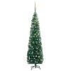 VidaXL Slim Artificial Christmas Tree With LEDs&Ball Set Green 180 Cm -VIDAXL DECOR SHOP image 1 3077804