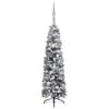VidaXL Slim Christmas Tree With LEDs&Ball Set&Flocked Snow Green 120cm -VIDAXL DECOR SHOP image 1 3077903