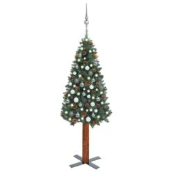VidaXL Slim Christmas Tree With LEDs&Ball Set Green 150 Cm 38 VidaXL Slim Christmas Tree With LEDs&Ball Set Green 150 Cm -VIDAXL DECOR SHOP image 1 3077908