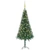 VidaXL Corner Artificial Christmas Tree LEDs&Ball Set Green 150 Cm PVC -VIDAXL DECOR SHOP image 1 3077943