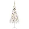 VidaXL Corner Artificial Christmas Tree LEDs&Ball Set White 150 Cm PVC -VIDAXL DECOR SHOP image 1 3077948 1