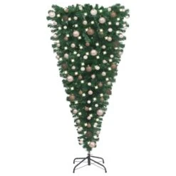 VidaXL Upside-down Artificial Christmas Tree With LEDs&Ball Set 210 Cm -VIDAXL DECOR SHOP image 1 3078058 2