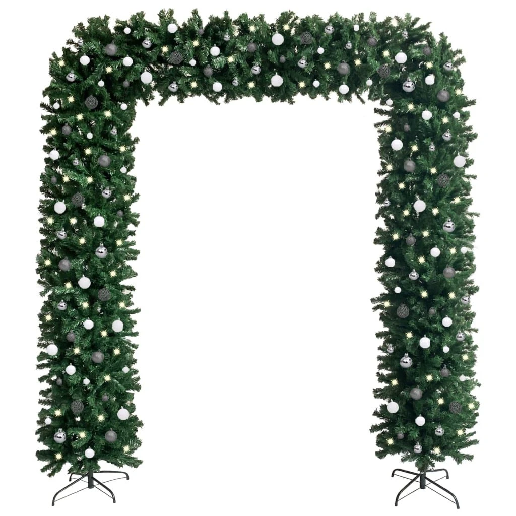 VidaXL Christmas Tree Arch With LEDs&Ball Set Green 240 Cm 20 VidaXL Christmas Tree Arch With LEDs&Ball Set Green 240 Cm - Image 18