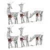 VidaXL Christmas Reindeer Families 2 Pcs 180 LEDs Warm White Rattan -VIDAXL DECOR SHOP image 1 3200673