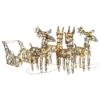 VidaXL Christmas Decoration Reindeers&Sleighs 240 LEDs Warm White Rattan -VIDAXL DECOR SHOP image 1 3200676
