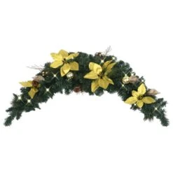 VidaXL Christmas Arch With LED Lights Green 90 Cm PVC -VIDAXL DECOR SHOP image 1 320978 1