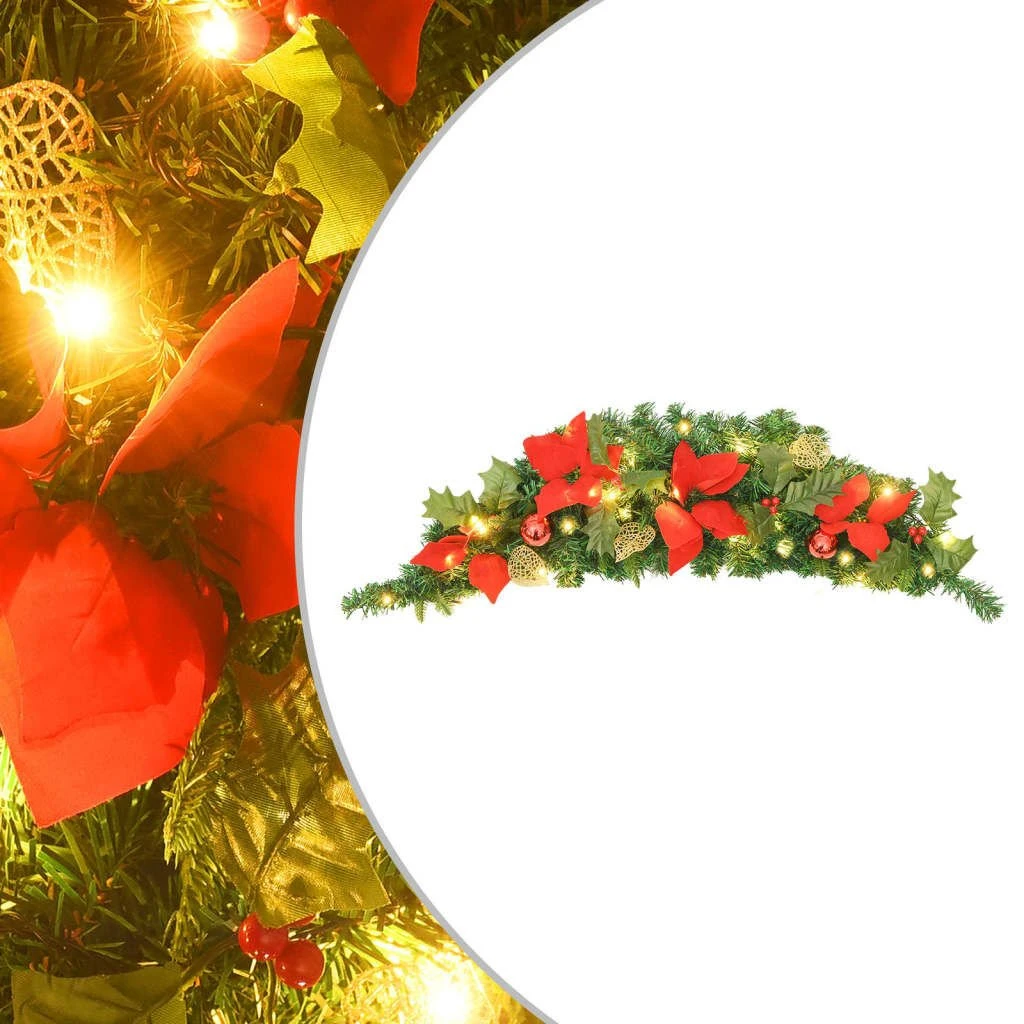 VidaXL Christmas Arch With LED Lights Black 90 Cm PVC 11 VidaXL Christmas Arch With LED Lights Black 90 Cm PVC - Image 9