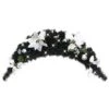 VidaXL Christmas Arch With LED Lights Black 90 Cm PVC