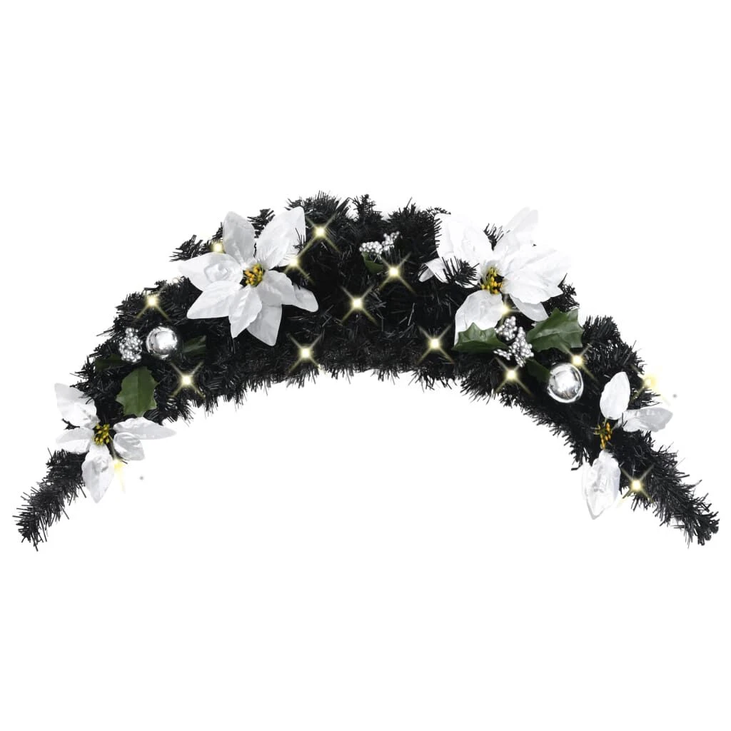 VidaXL Christmas Arch With LED Lights Black 90 Cm PVC 12 VidaXL Christmas Arch With LED Lights Black 90 Cm PVC - Image 10