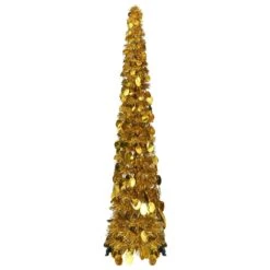 VidaXL Pop-up Artificial Christmas Tree Gold 120 Cm PET -VIDAXL DECOR SHOP image 1 320982 1