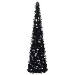 VidaXL Pop-up Artificial Christmas Tree Black 150 Cm PET 17 VidaXL Pop-up Artificial Christmas Tree Black 150 Cm PET -VIDAXL DECOR SHOP image 1 320986 4