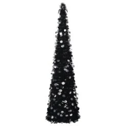 VidaXL Pop-up Artificial Christmas Tree Black 180 Cm PET -VIDAXL DECOR SHOP image 1 320987 3