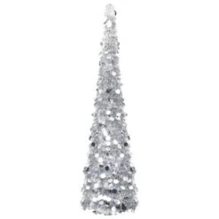 VidaXL Pop-up Artificial Christmas Tree Silver 150 Cm PET