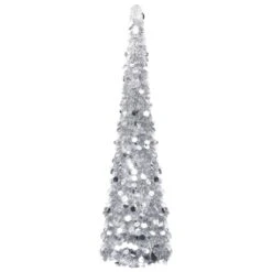 VidaXL Pop-up Artificial Christmas Tree Silver 180 Cm PET -VIDAXL DECOR SHOP image 1 320993 2