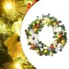 VidaXL Christmas Wreath With LED Lights Green 60 Cm PVC -VIDAXL DECOR SHOP image 1 321516