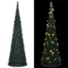 VidaXL Pop-up String Artificial Christmas Tree With LED Green 150 Cm -VIDAXL DECOR SHOP image 1 321523