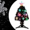VidaXL Christmas Tree With LED Snowflakes Black 64 Cm Fibre Optic -VIDAXL DECOR SHOP image 1 328460