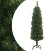 VidaXL Slim Artificial Christmas Tree With Stand Green 120 Cm PVC -VIDAXL DECOR SHOP image 1 328480