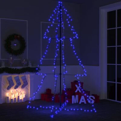 VidaXL Christmas Cone Tree 240 LEDs Indoor And Outdoor 118x180 Cm 4 VidaXL Christmas Cone Tree 240 LEDs Indoor And Outdoor 118x180 Cm - Image 2