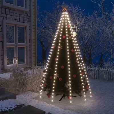 VidaXL Christmas Tree Net Lights With 250 LEDs Cold White 250 Cm 4 VidaXL Christmas Tree Net Lights With 250 LEDs Cold White 250 Cm - Image 2
