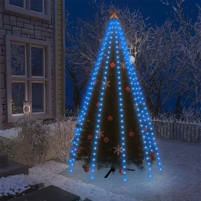 VidaXL Christmas Tree Net Lights With 300 LEDs Blue 300 Cm 4 VidaXL Christmas Tree Net Lights With 300 LEDs Blue 300 Cm - Image 2
