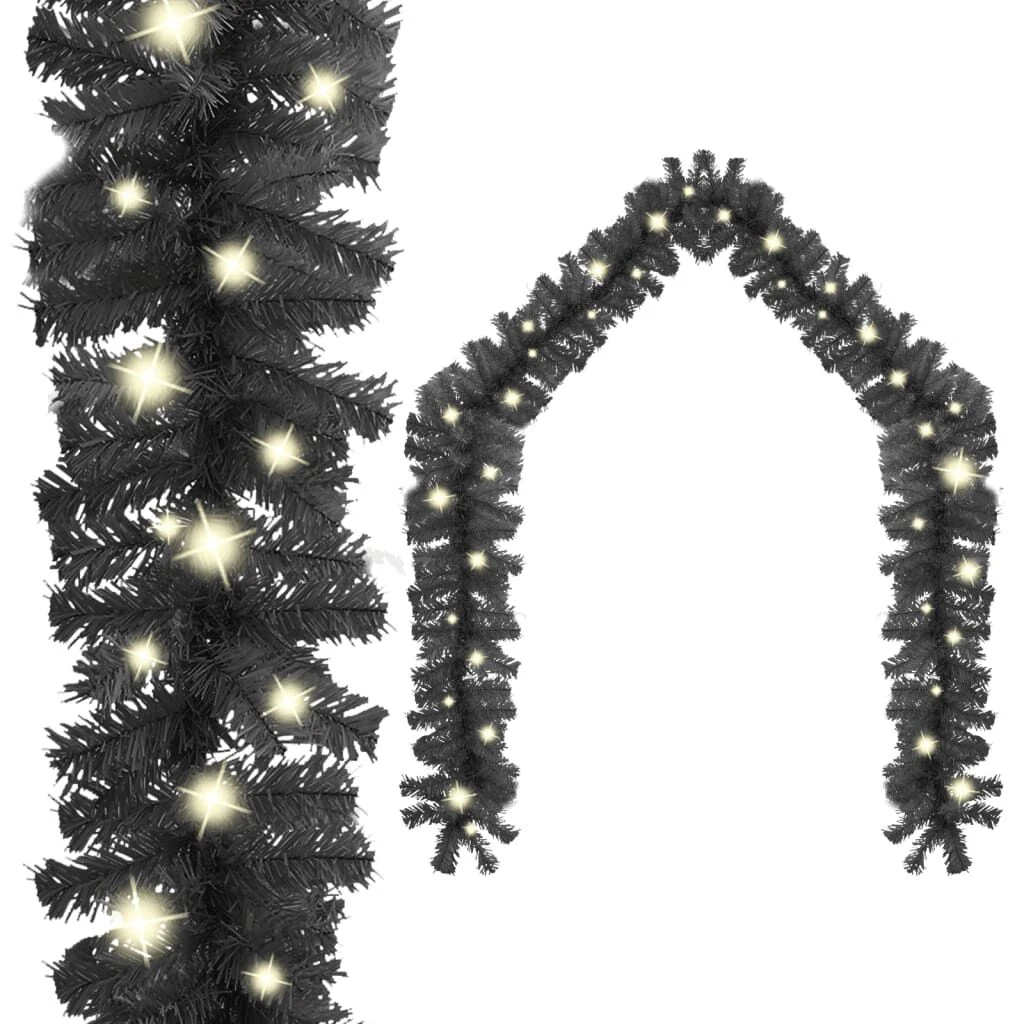 VidaXL Christmas Garland With LED Lights 5 M Red 10 VidaXL Christmas Garland With LED Lights 5 M Red - Image 8