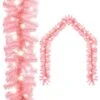 VidaXL Christmas Garland With LED Lights 10 M Pink -VIDAXL DECOR SHOP image 1 329199 1