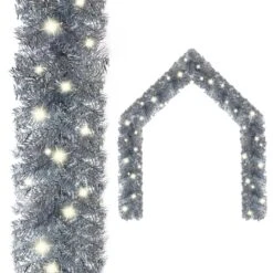 VidaXL Christmas Garland With LED Lights 5 M Black -VIDAXL DECOR SHOP image 1 329204 4