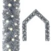 VidaXL Christmas Garland With LED Lights 10 M Silver -VIDAXL DECOR SHOP image 1 329205 4