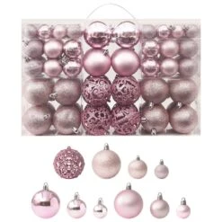 VidaXL Christmas Baubles 100 Pcs Grey 3 / 4 / 6 Cm -VIDAXL DECOR SHOP image 1 330084