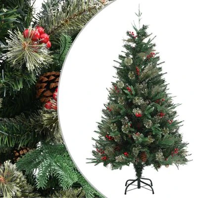 VidaXL Christmas Tree With Pine Cones Green 150 Cm PVC&PE 3 VidaXL Christmas Tree With Pine Cones Green 150 Cm PVC&PE