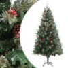 VidaXL Christmas Tree With Pine Cones Green 225 Cm PVC&PE -VIDAXL DECOR SHOP image 1 340528